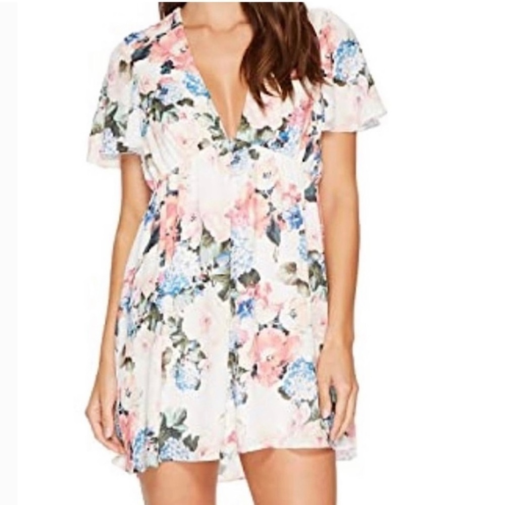 Show Me Your MUMU Floral Mini Dress